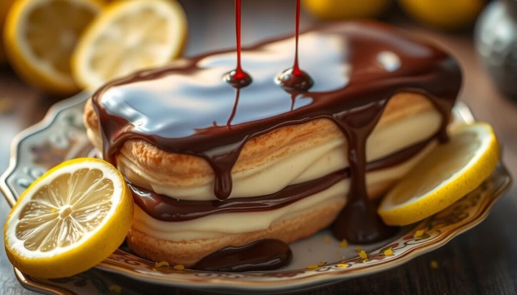 Chocolate Ganache Topping for Eclair Cake