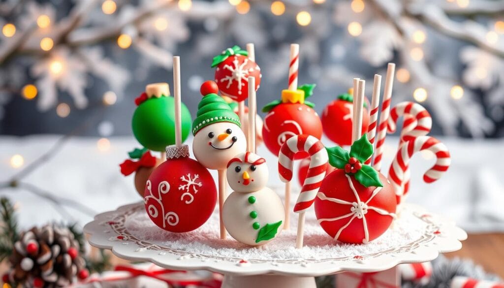 Christmas Cake Pop Designs