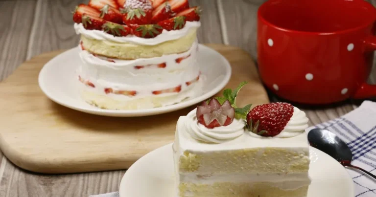 Vanilla Cake with Strawberry Filling Recipe