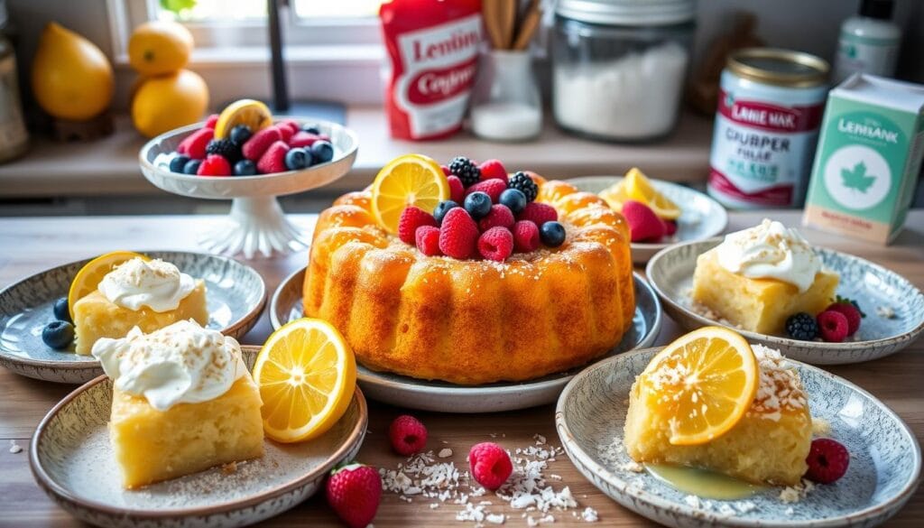 Lemon Dump Cake Variations