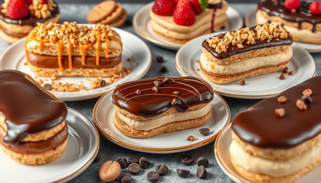 Peanut Butter Eclair Cake Variations