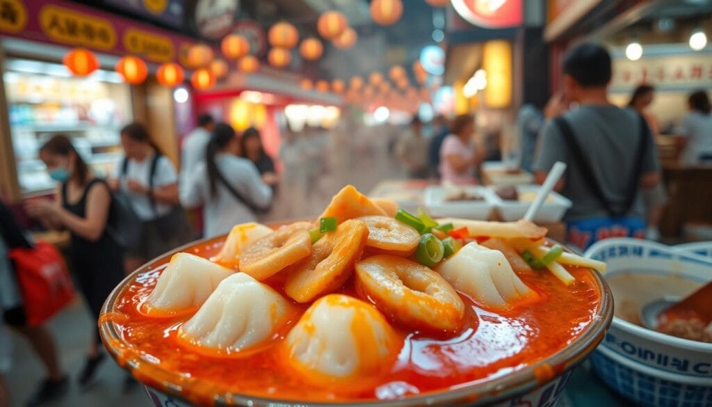 Spicy Korean Rice Cake Street Food Tteokbokki