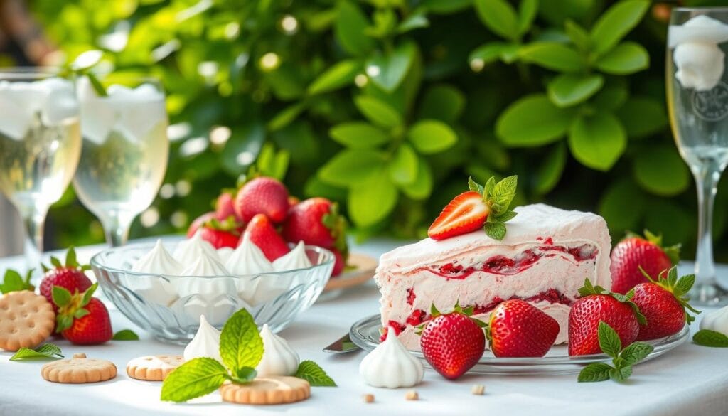 Summer Dessert Pairings for Strawberry Ice Cream Cake