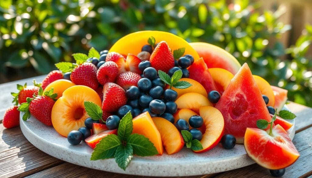 Summer Desserts Fruit Selection