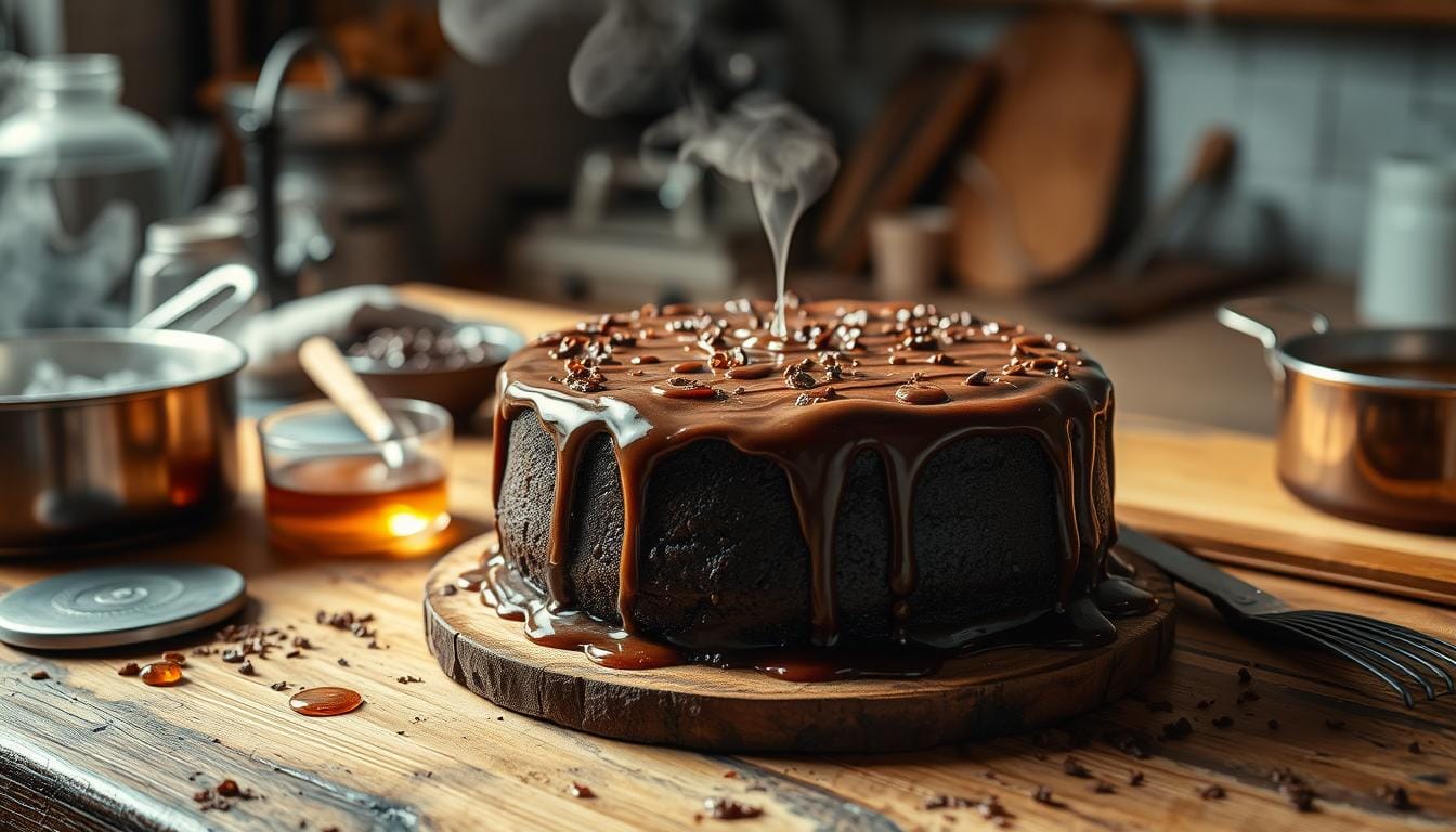 Boiling Sugar Enhances Chocolate Cake