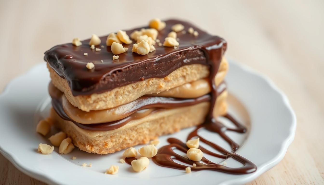 No-Bake Peanut Butter Eclair Cake