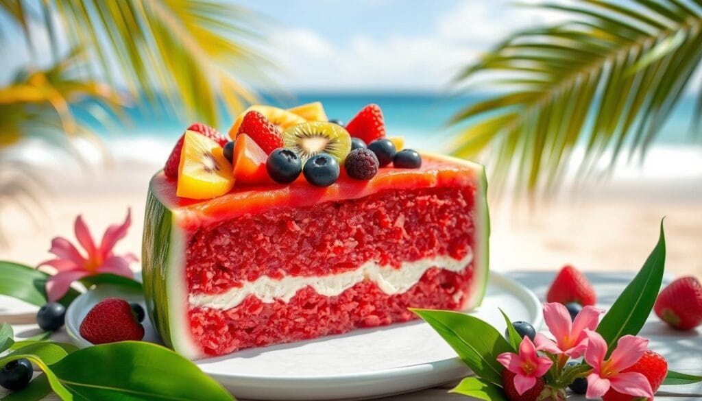 watermelon fruit cake