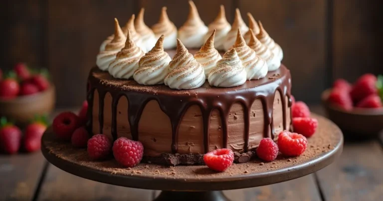 chocolate meringue cake