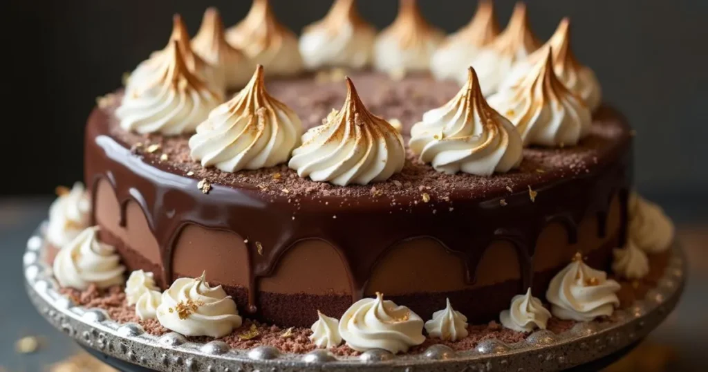 chocolate meringue cake