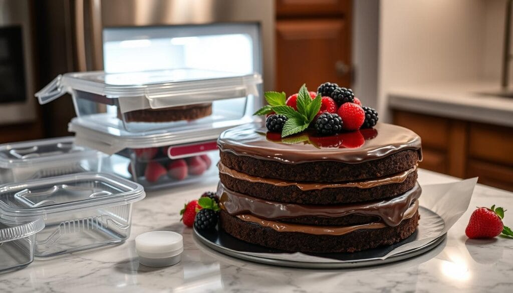 Chocolate Truffle Layer Cake Storage Tips