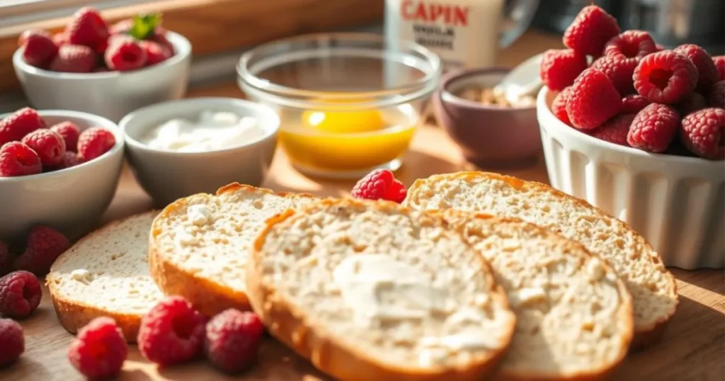 Raspberry Cream Cheese French Toast Casserole