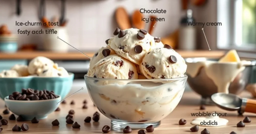 no-churn chocolate chip ice cream