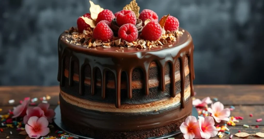 chocolate fudge layered cake