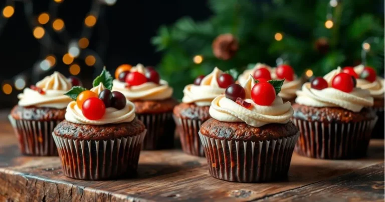 Fruit cake cupcakes 