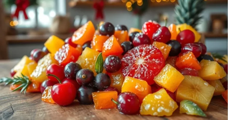 Candied fruit for fruitcake