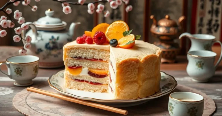 Sponge Cake in Chinese