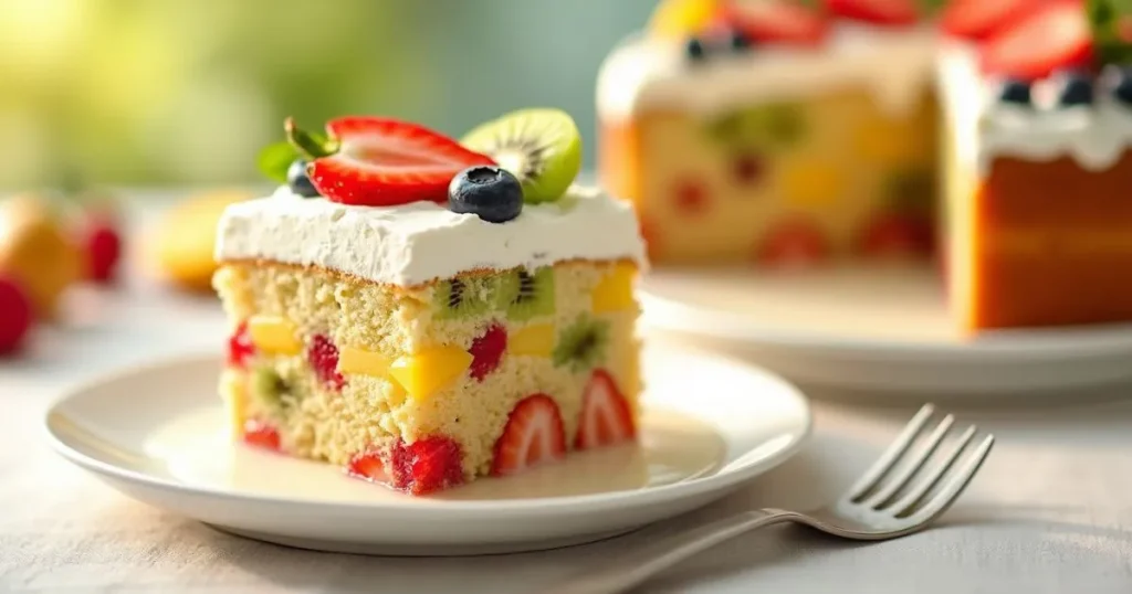 fruity tres leches cake