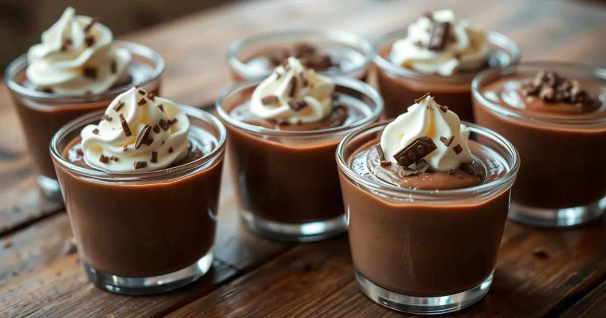 chocolate pudding cups