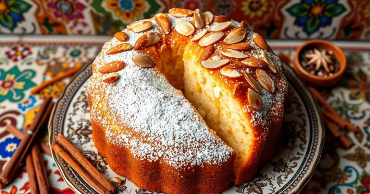 Moroccan almond cake