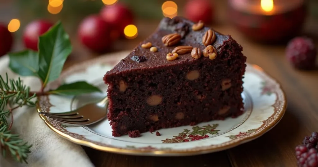 dark fruit cake