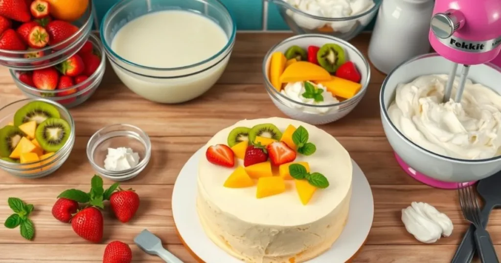 fruity tres leches cake