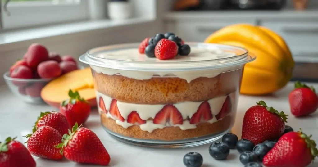 fruity tres leches cake