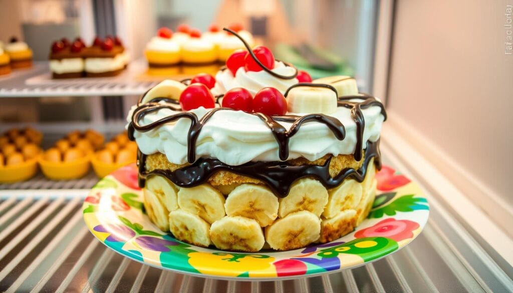 Storing No Bake Banana Split Cake