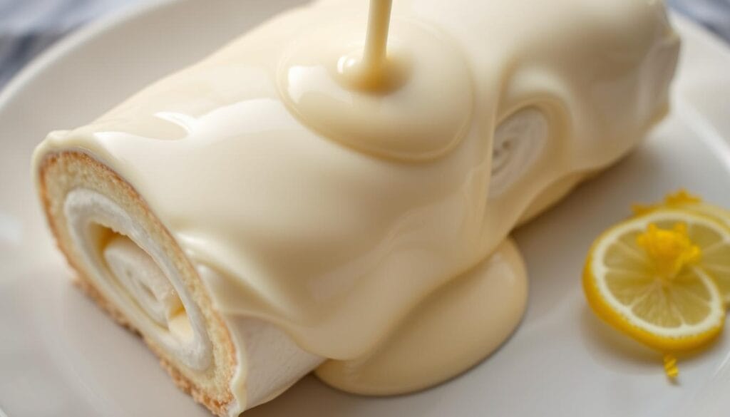 White Chocolate Layer for Lemon Meringue Log