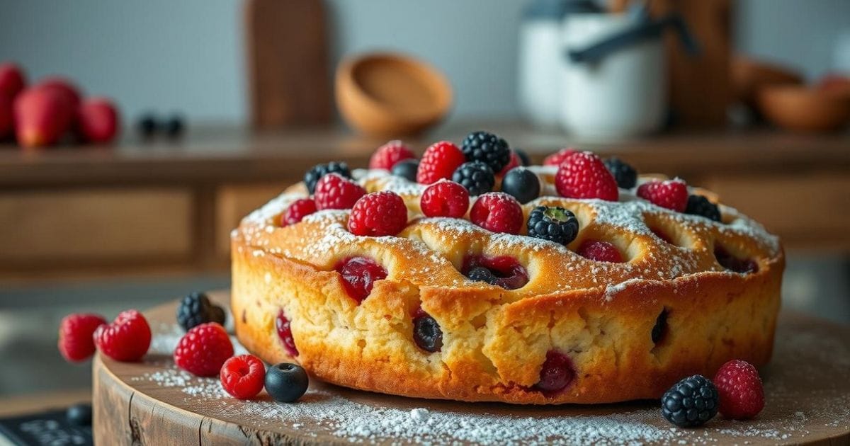 Eggless Fresh Fruit Cake