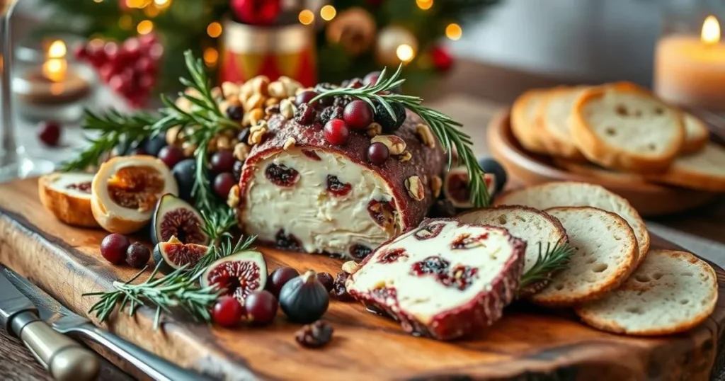 Holiday Entertaining Festive Cheese Spread Preparation