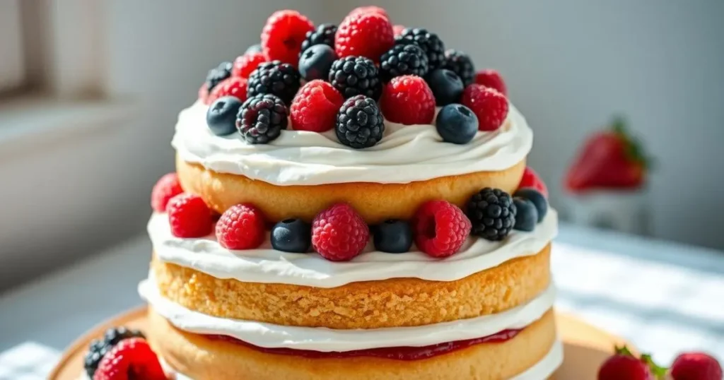 Berry Chantilly Cake