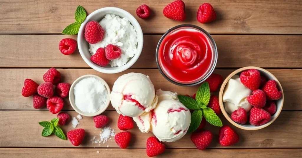 Raspberry Ripple Ice Cream Ingredients