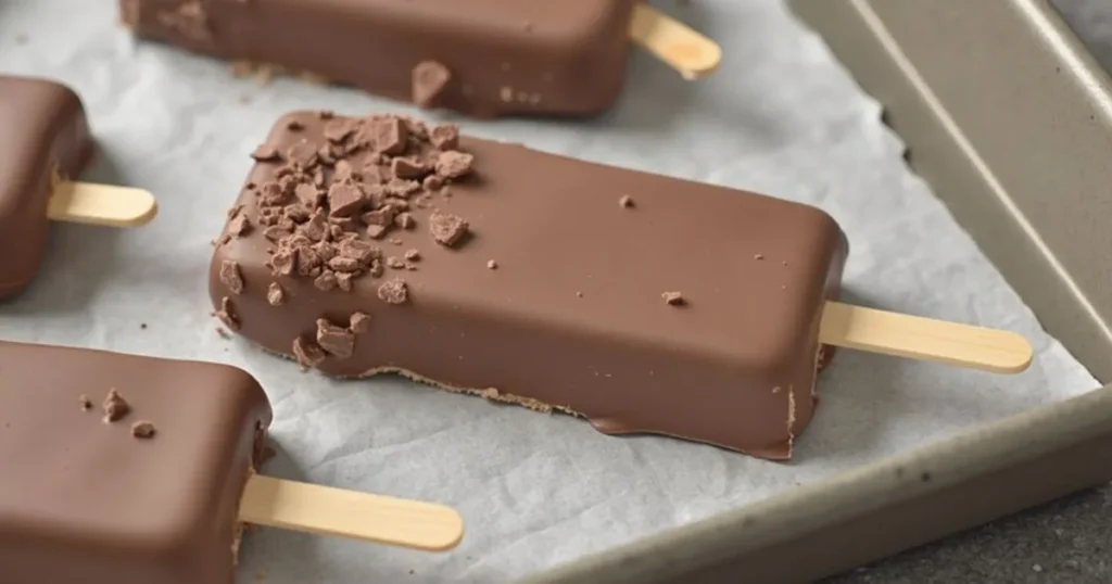 chocolate covered ice cream bars