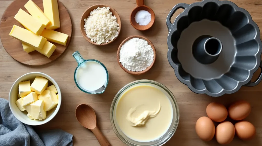 Southern Pound Cake Ingredients