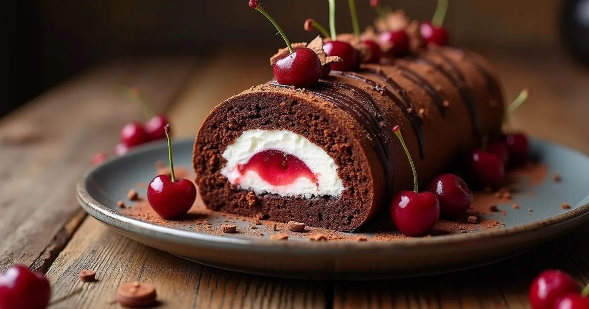 Black Forest cherry roller